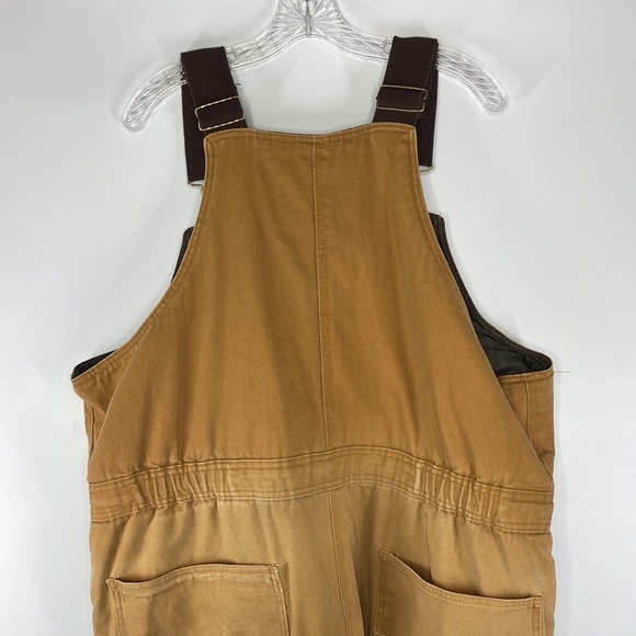 Walls Zero Zone Insulated Canvas Bibs Coveralls Size XL Short - Picture 6 of 10
